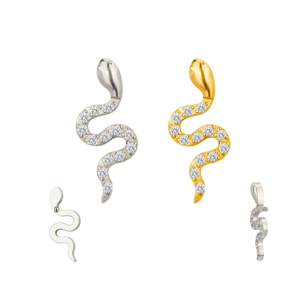 Snake Crystal (just Top) - Titanium