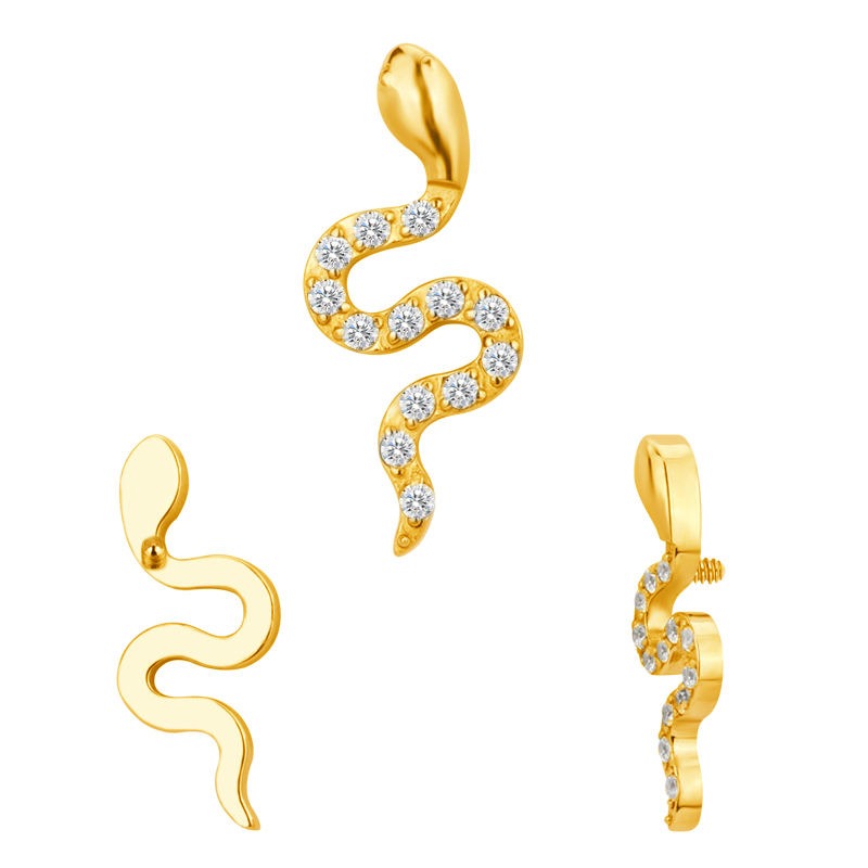 Snake Crystal (just Top) - Titanium