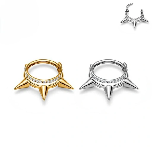 Image of Imperial Spike Ring - Titanium