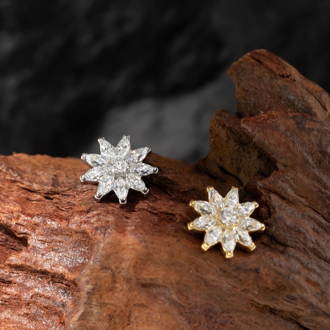 Marquise Daisy  Replacement (just Top) - Titanium