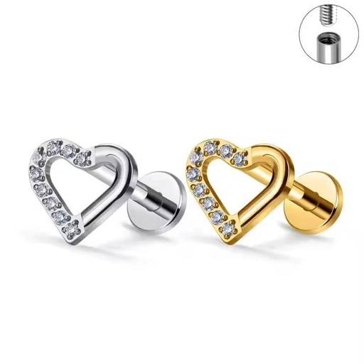 Open Heart CZ - Titanium