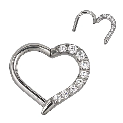 Image of Eternal Heart Ring - Titanium