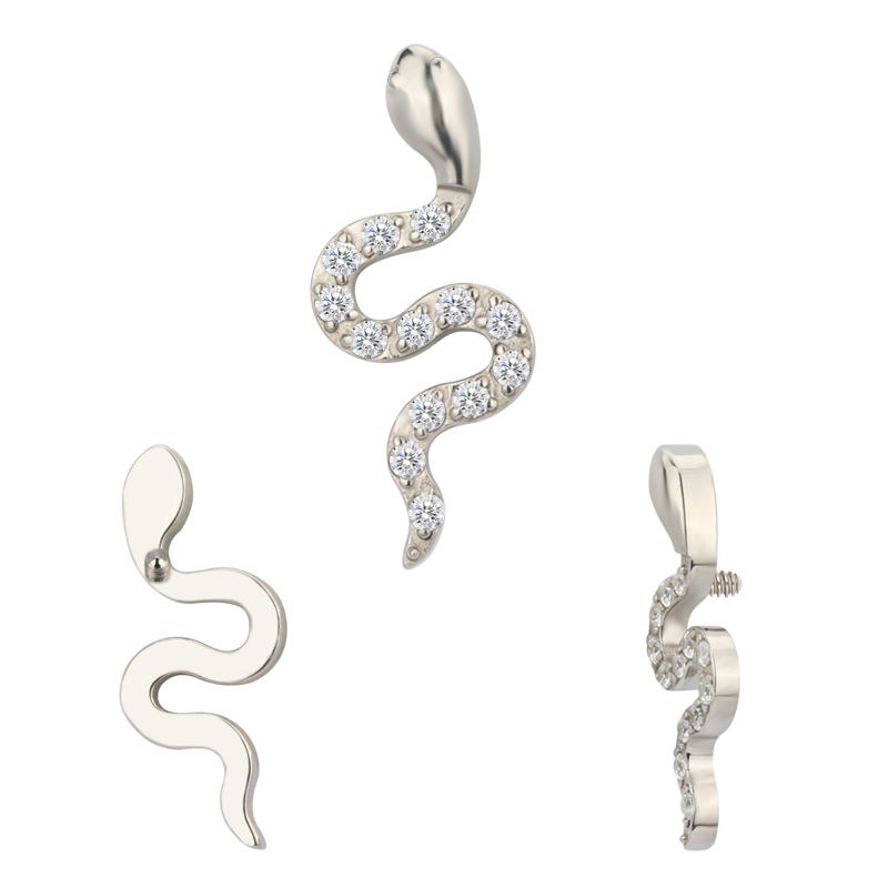 Snake Crystal (just Top) - Titanium