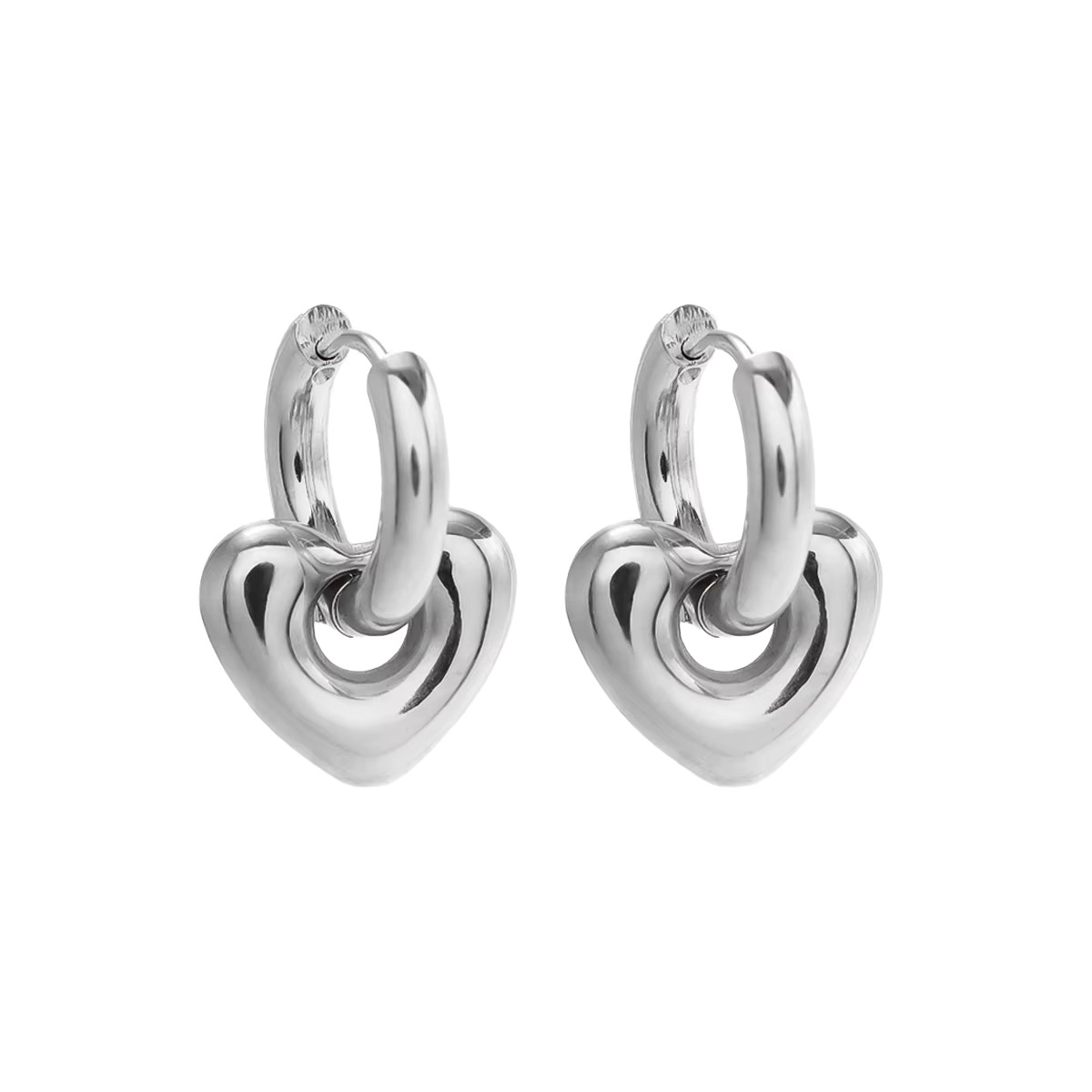 Tarnish Drop Heart - Lobe