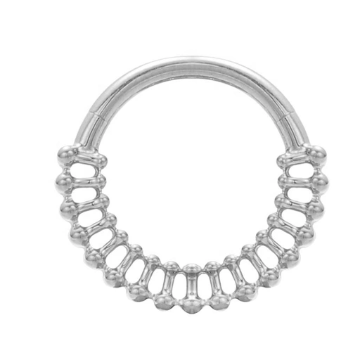 Image of Lace Clicker Ring - Titanium