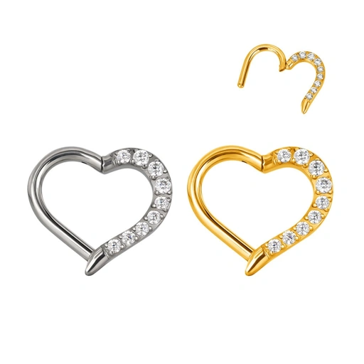 Image of Eternal Heart Ring - Titanium