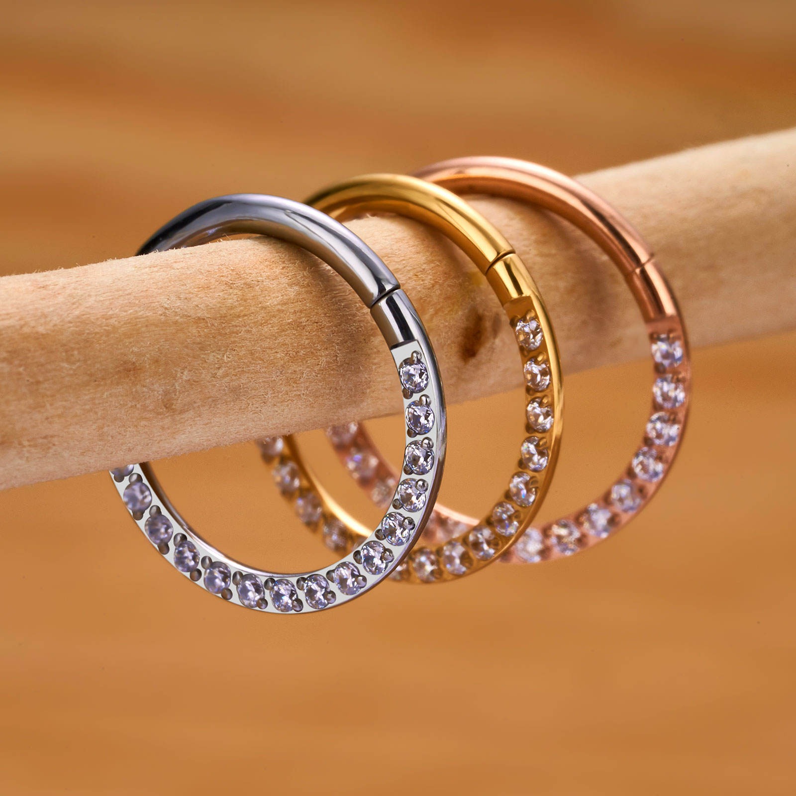 Diamond Pave Clicker - Titanium