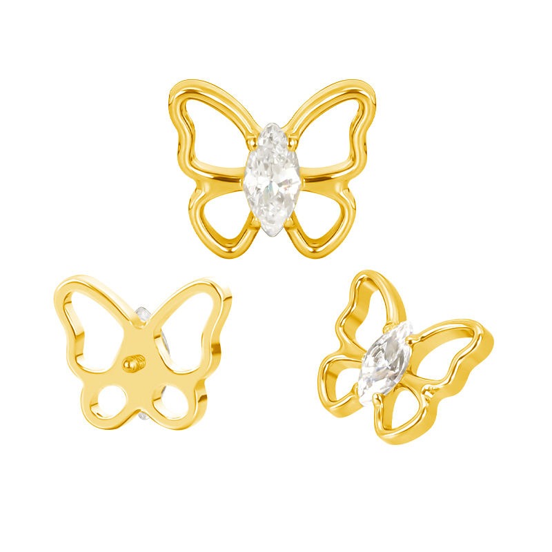 Marquise Butterfly Replacement (just Top) - Titanium 