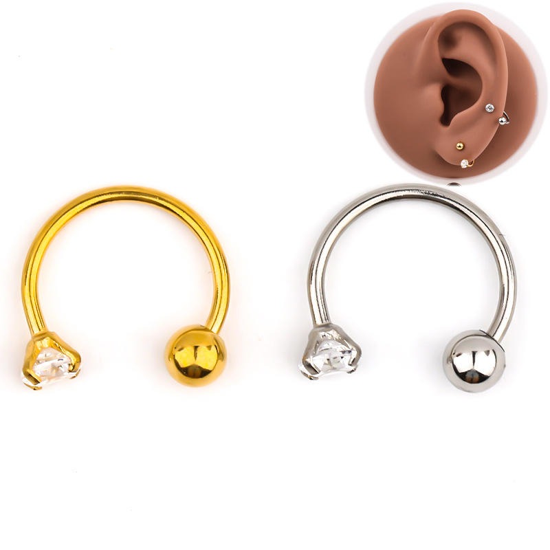 Lustrous Horseshoe - Titanium