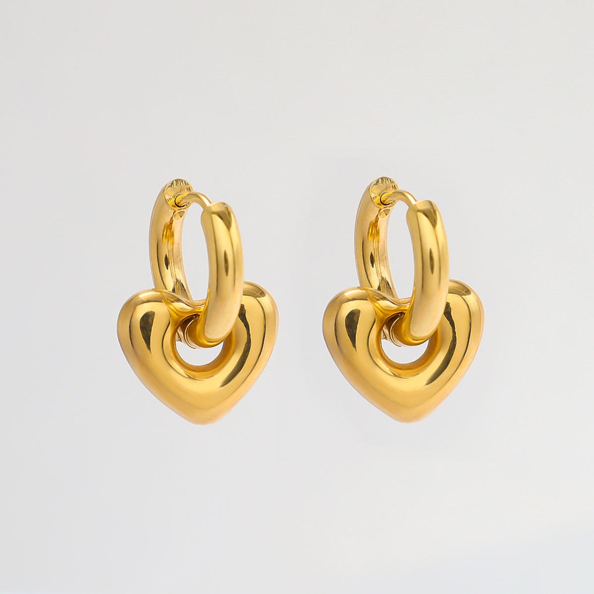 Tarnish Drop Heart - Lobe