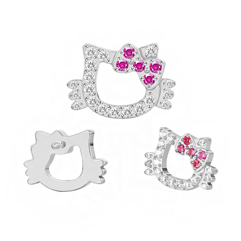 Crystal Kitty Replacement (just Top) - Titanium