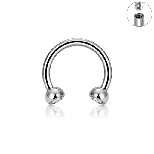 Lustre horseshoe - Titanium