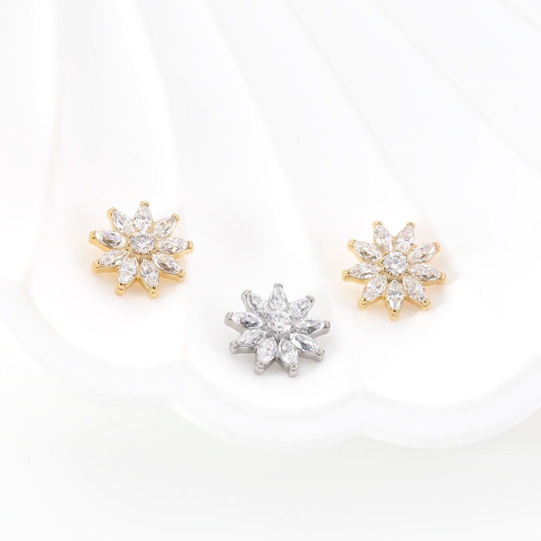 Marquise Daisy  Replacement (just Top) - Titanium
