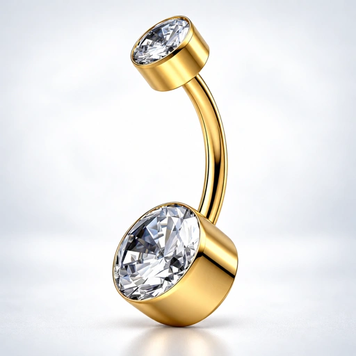 Sparkling Gems Belly - Titanium