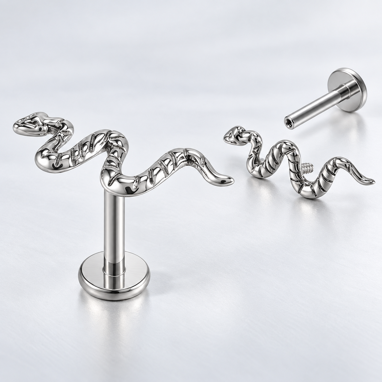 Snake Flatback - Titanium
