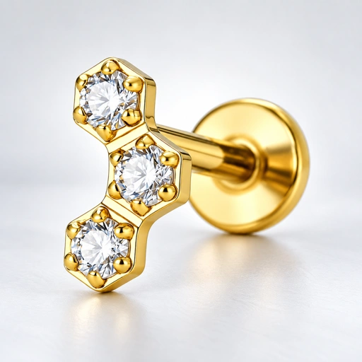 Triple Hexagon - Titanium