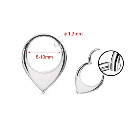 Image of Teardrop Hoop - Clicker