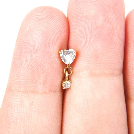 Image of Heart Round - Stud