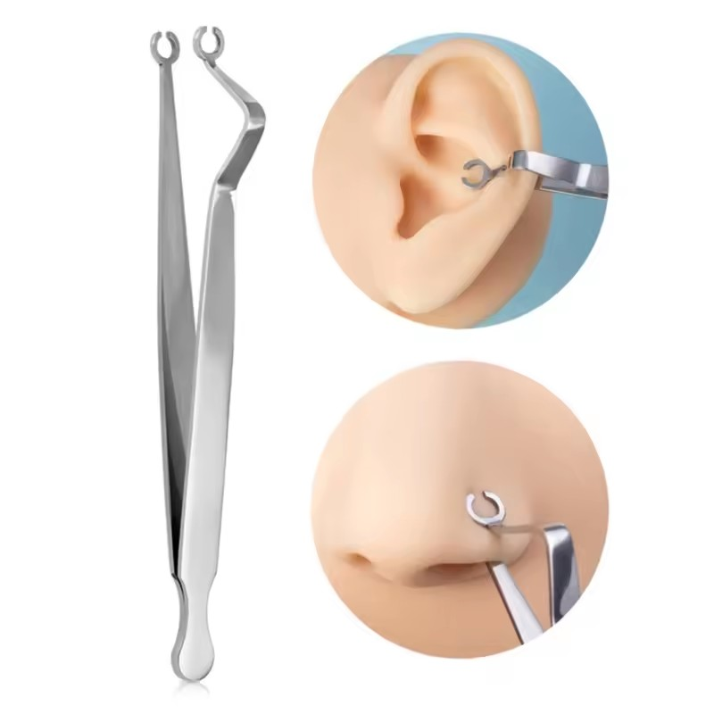 Piercing Tweezers (for Nose, Ear, Etc.) - Tools