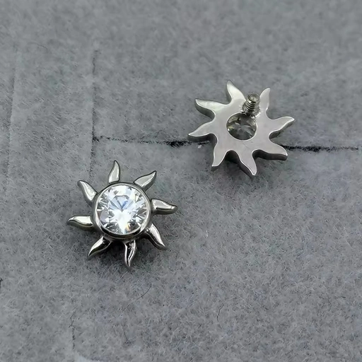 Image of Sunray Piercing Replacement (just Top) - Titanium