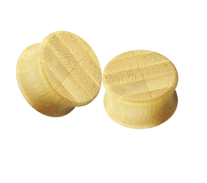 Flat Wood Ear Plugs