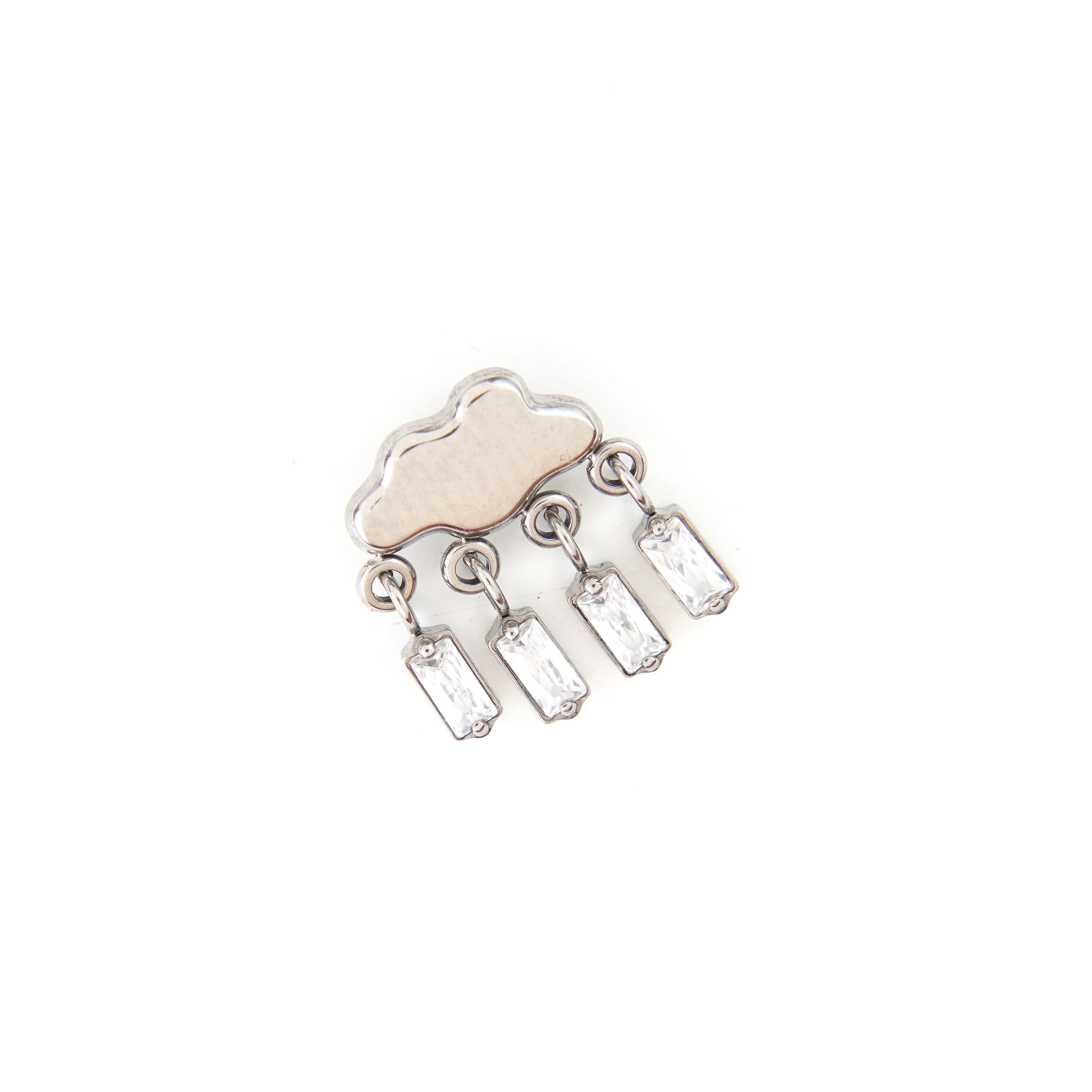 Rain Cloud Piercing Replacement (just Top) - Titanium