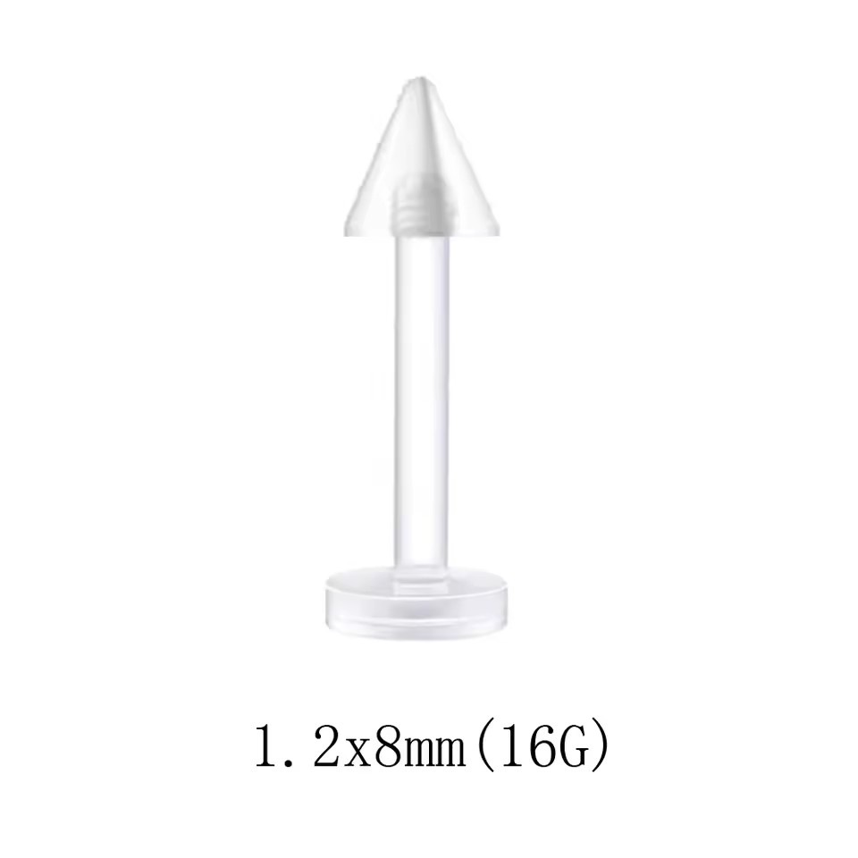 Labret Spike Flexible - Clear Transparent Retainer
