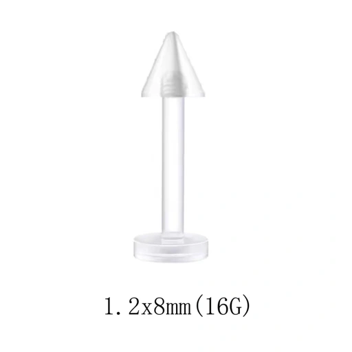 Image of Labret Spike Flexible - Clear Transparent Retainer