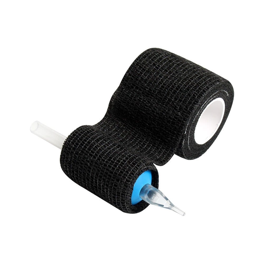 Black Tattoo Grip Bandage Cover Handle