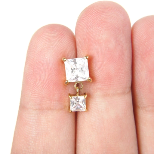 Image of Dual Square - Stud