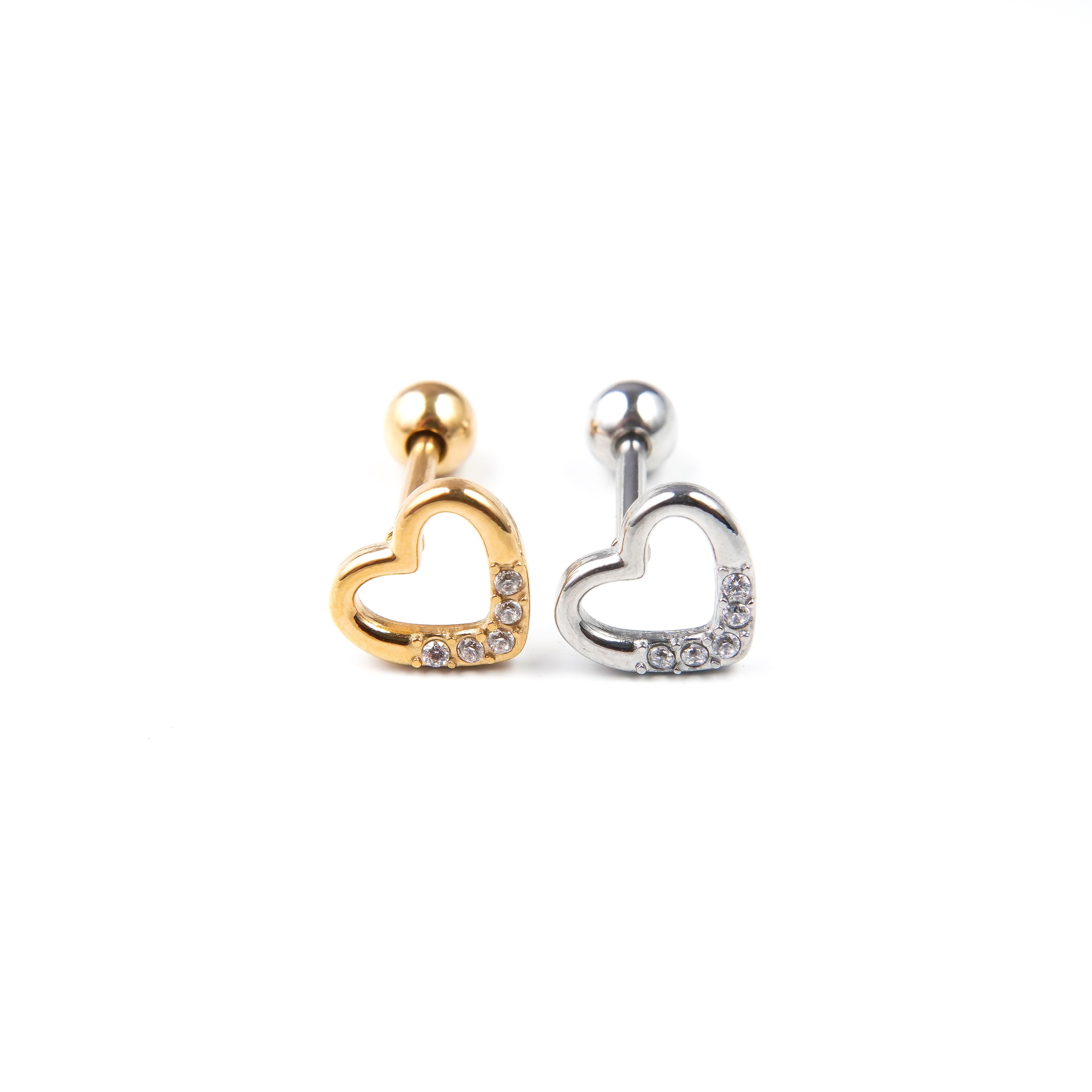 Crystal Heart - Stud