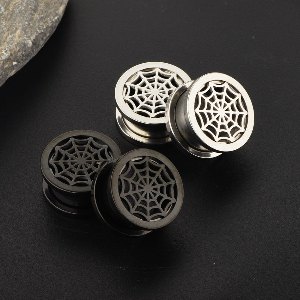 Spider Web Steel Ear Plugs