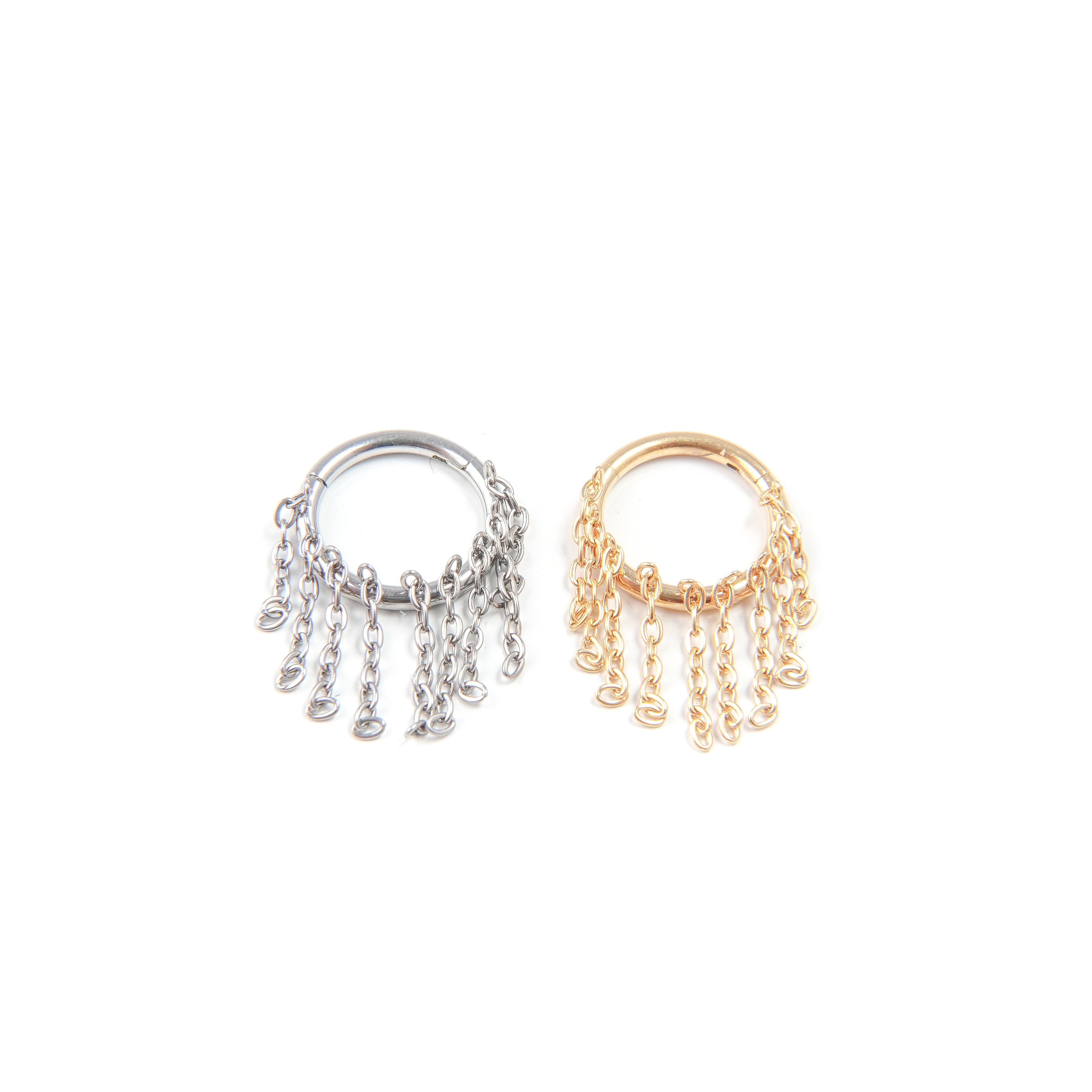 Chain Drop Ring - Titanium