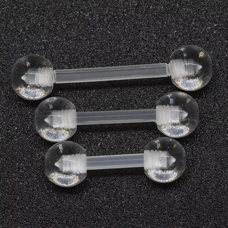 Straight Bar Transparent - Clear Acrylic Retainer