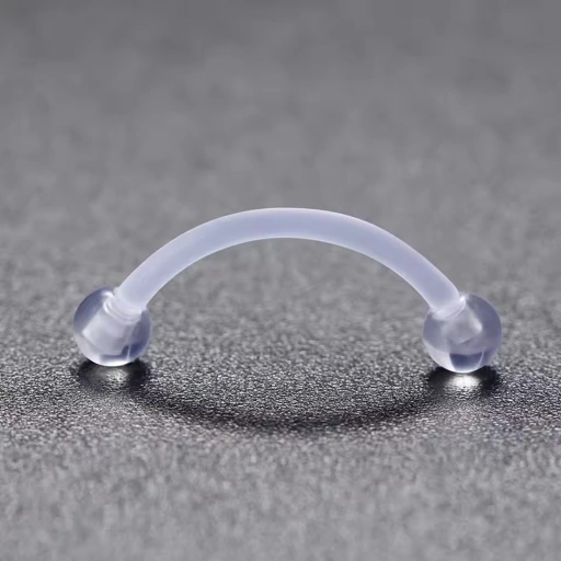 Image of Clear Piercing Retainers - Curved Barbell