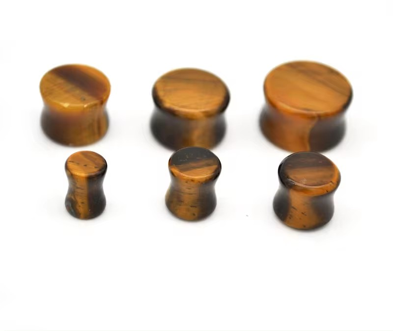 Tigers Eye - Stone Plugs