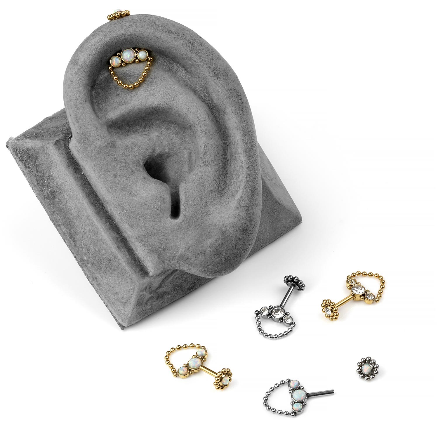 Tri-gem Floating Helix
