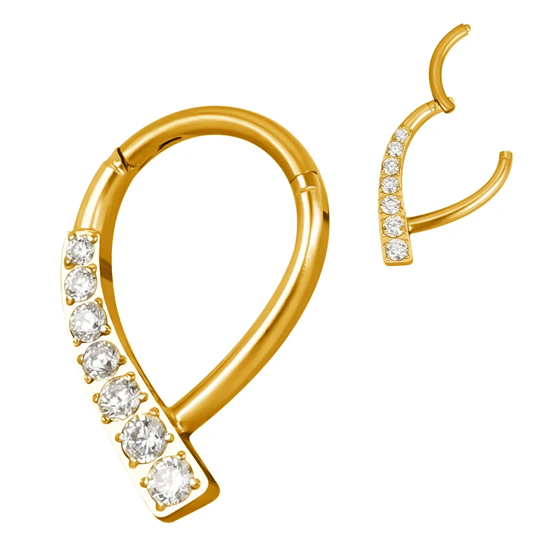 Crystal Teardrop - Titanium