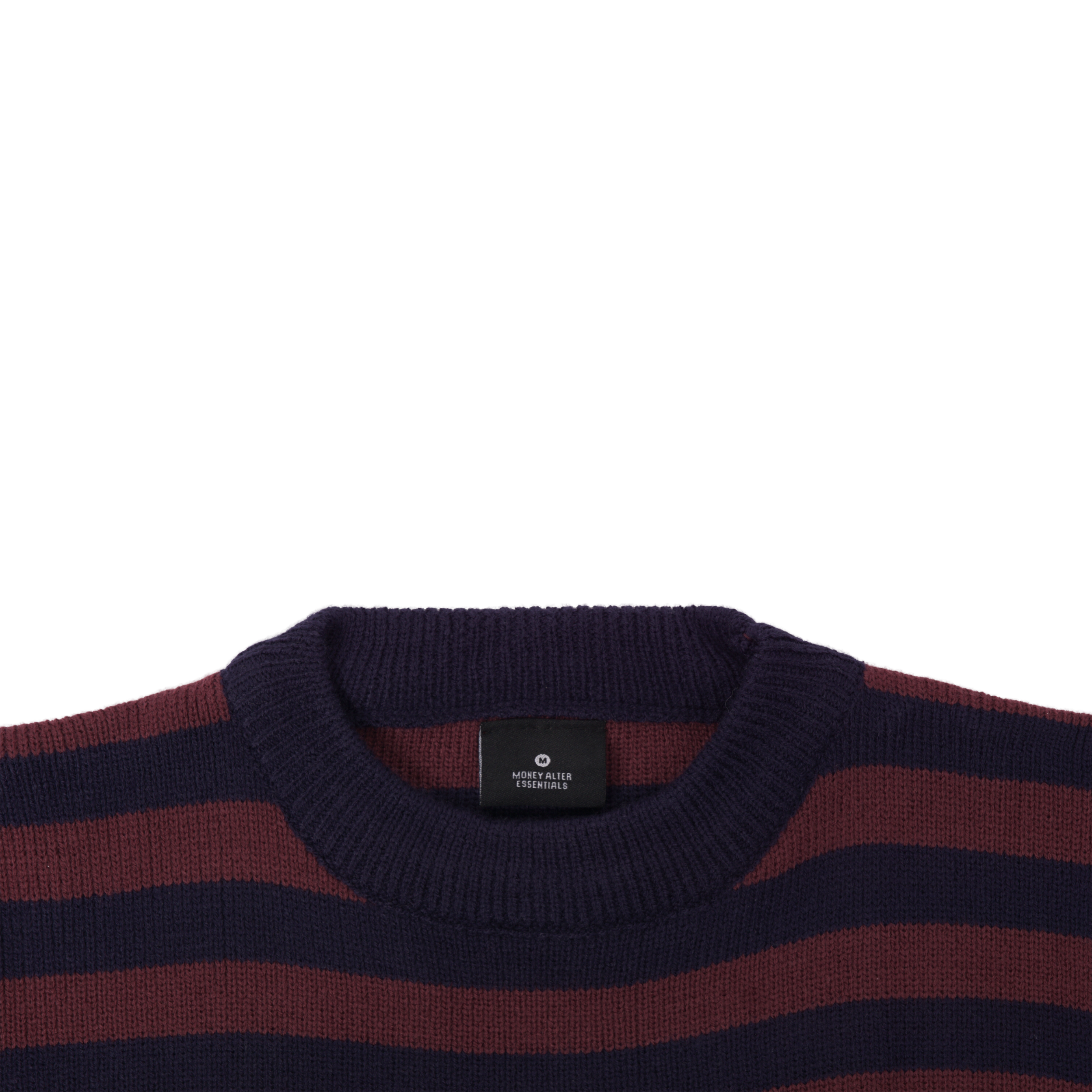 Bloom Stripes Knitwear Navy Maroon