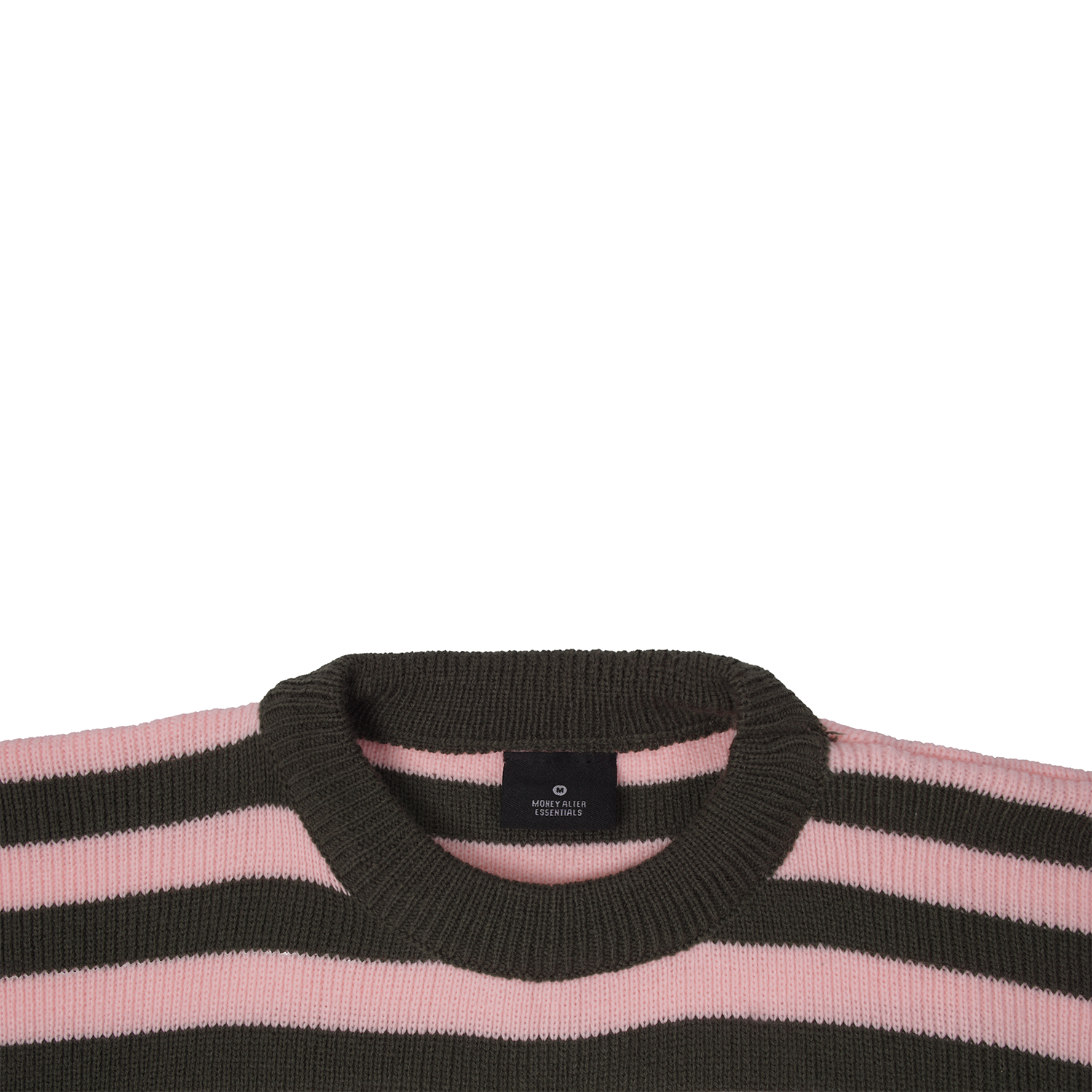 Bloom Stripes Knitwear Army Pink