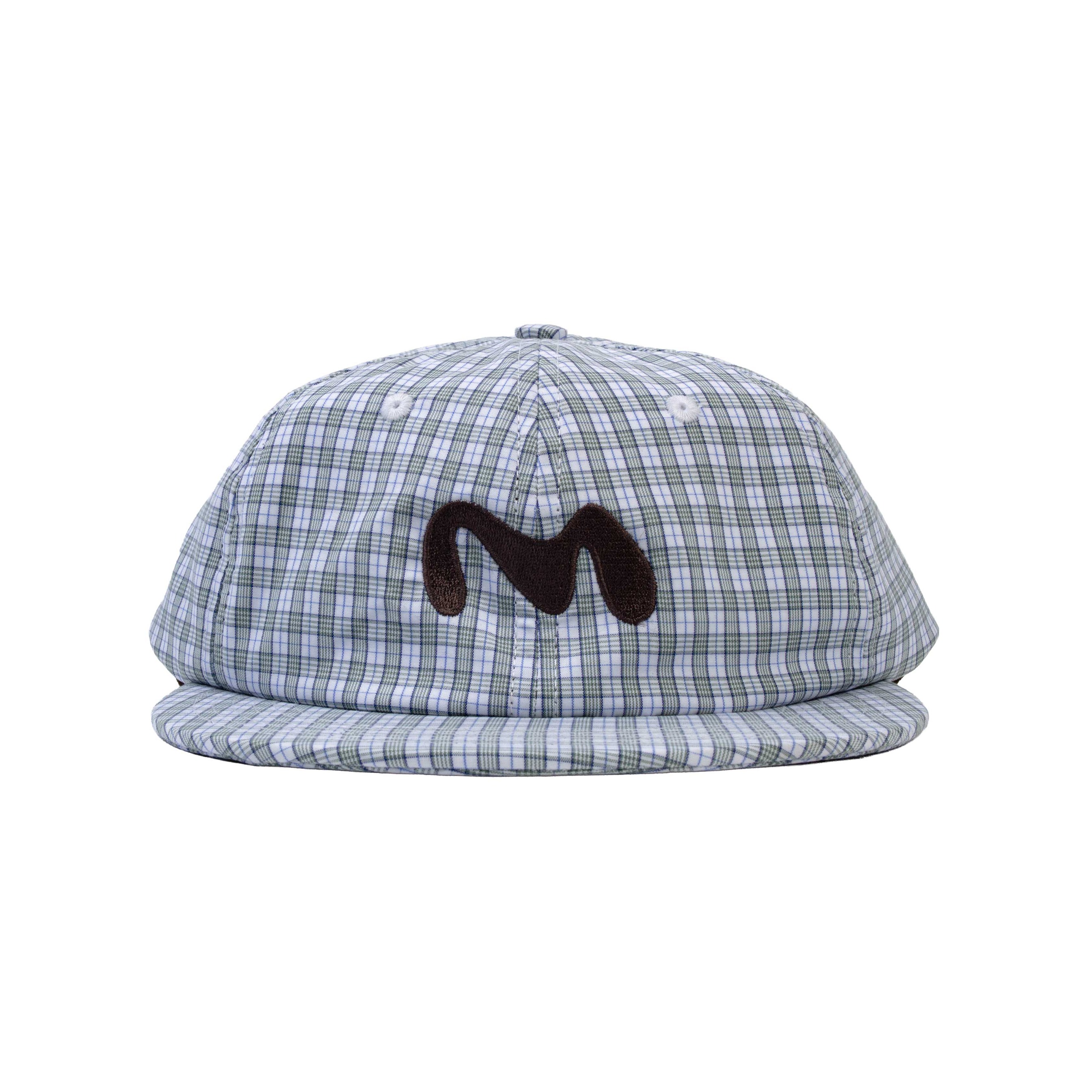 ⁠M Logo Plaid 6-Panel Cap