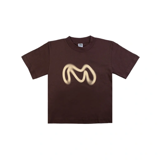 Image of ⁠M Logo Fitted T-Shirt Brown