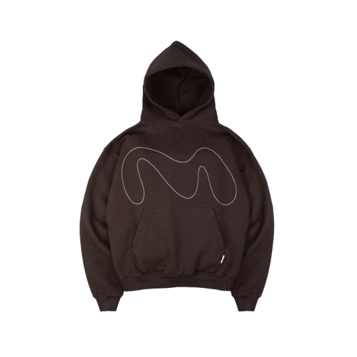 Image of ⁠M Logo Heavyweight Boxy Hoodie Brown