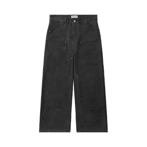 Double Knee Heavy Canvas Pants Faded Black