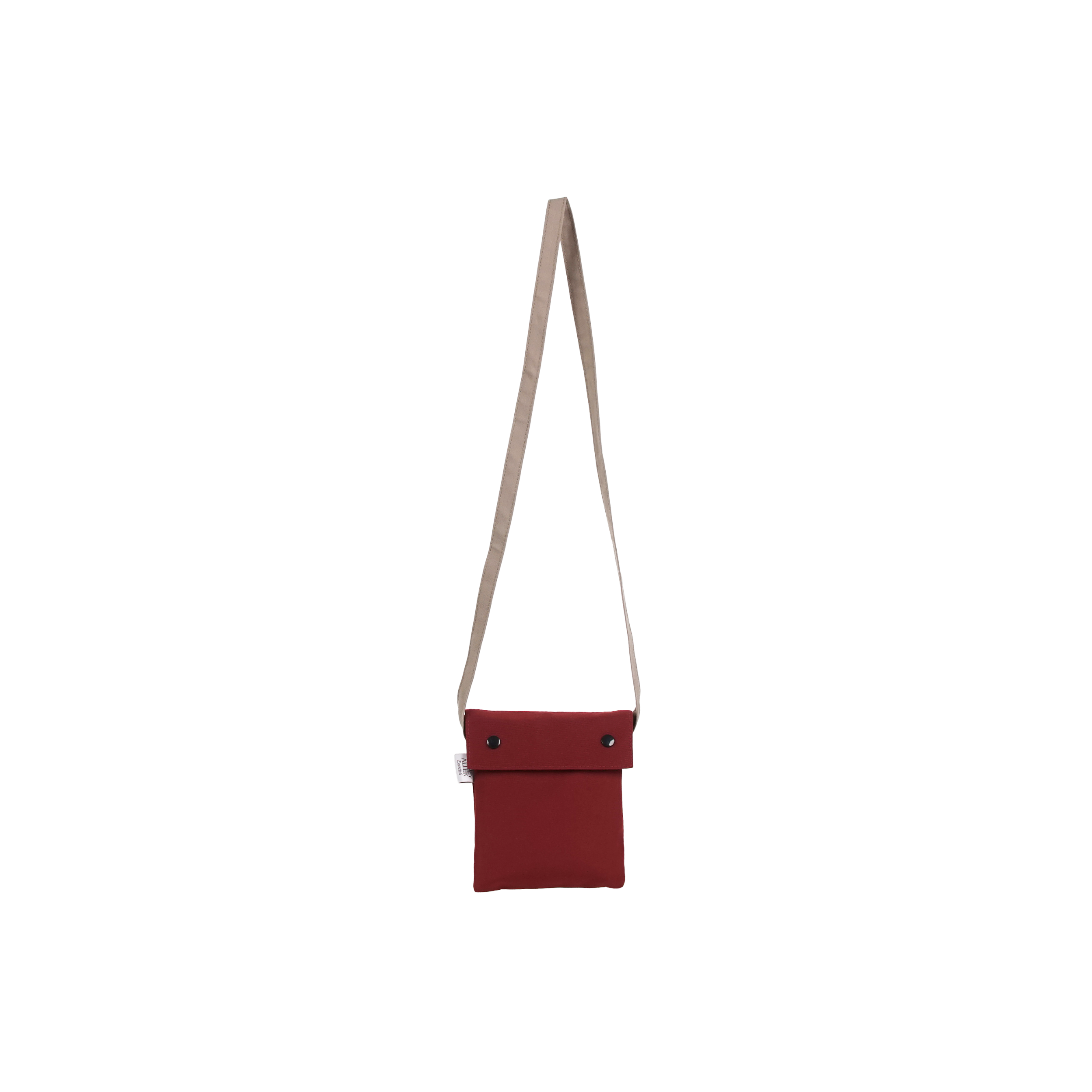 Two Tone Mini Bag Maroon Taupe