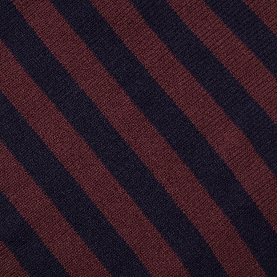 Bloom Stripes Knitwear Navy Maroon