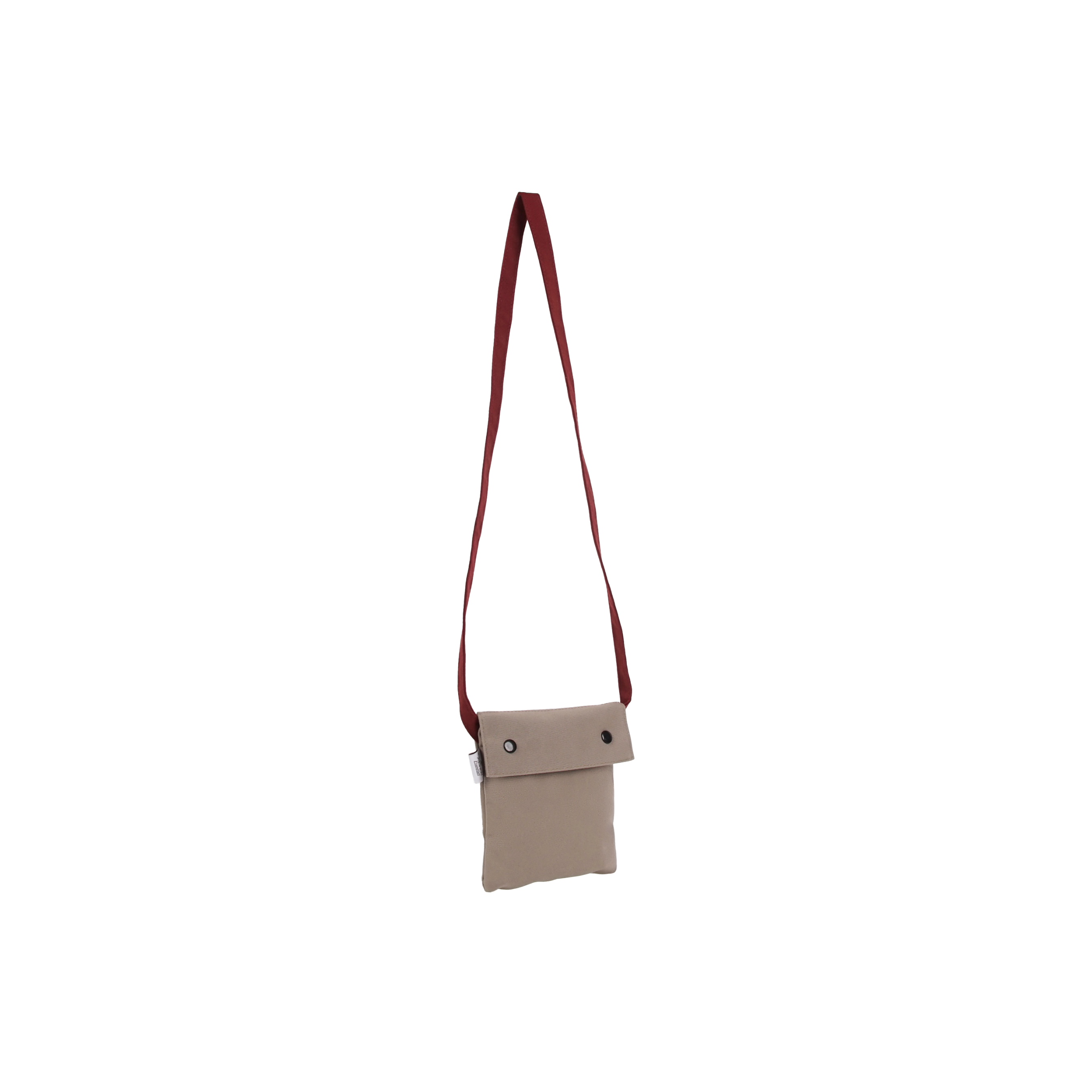 Two Tone Mini Bag Taupe Maroon
