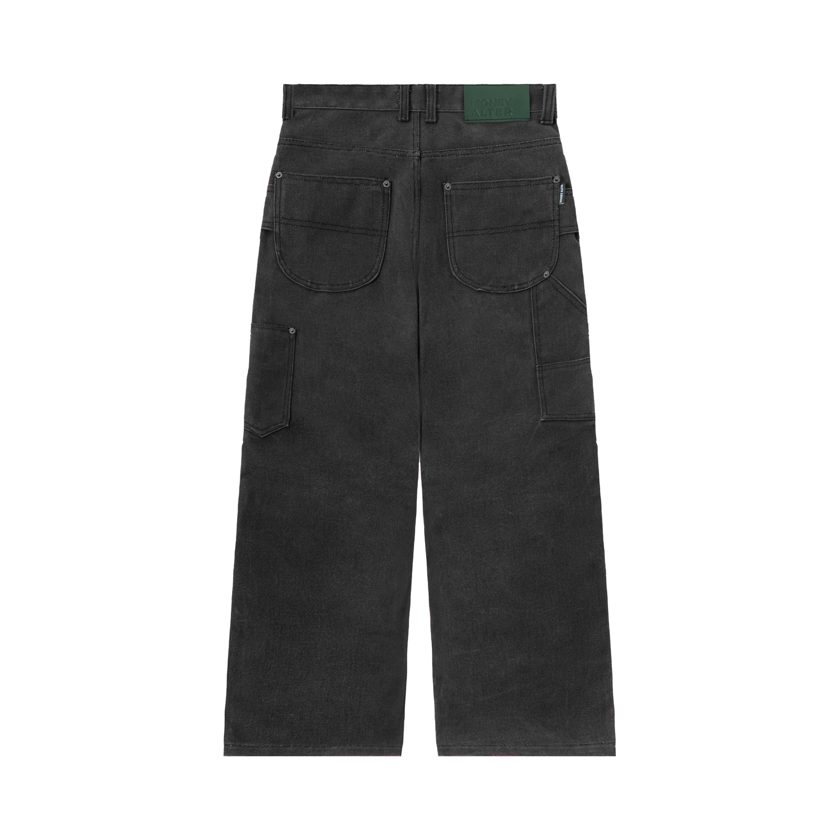 Double Knee Heavy Canvas Pants Faded Black