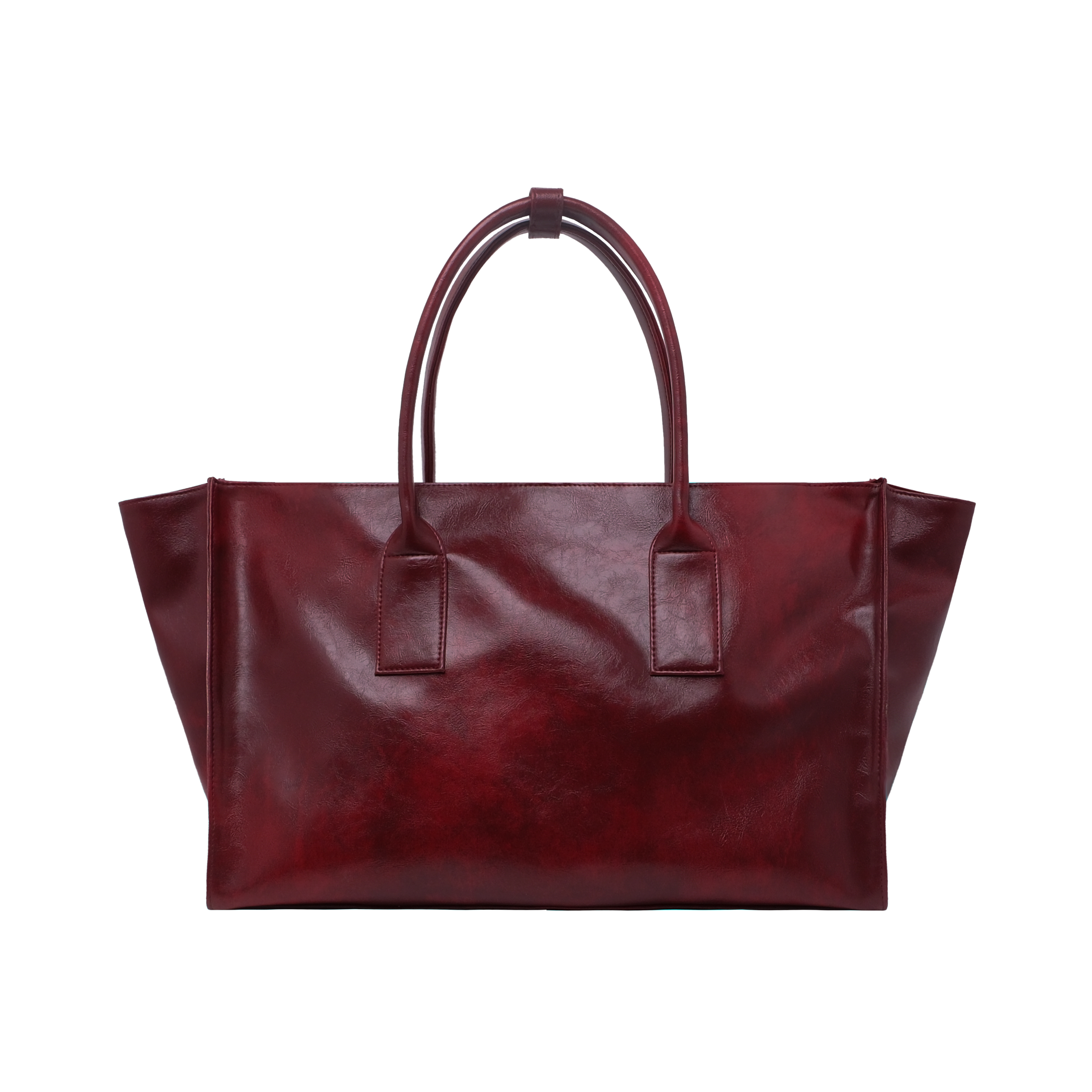 Arlo Leather Tote Bag Maroon