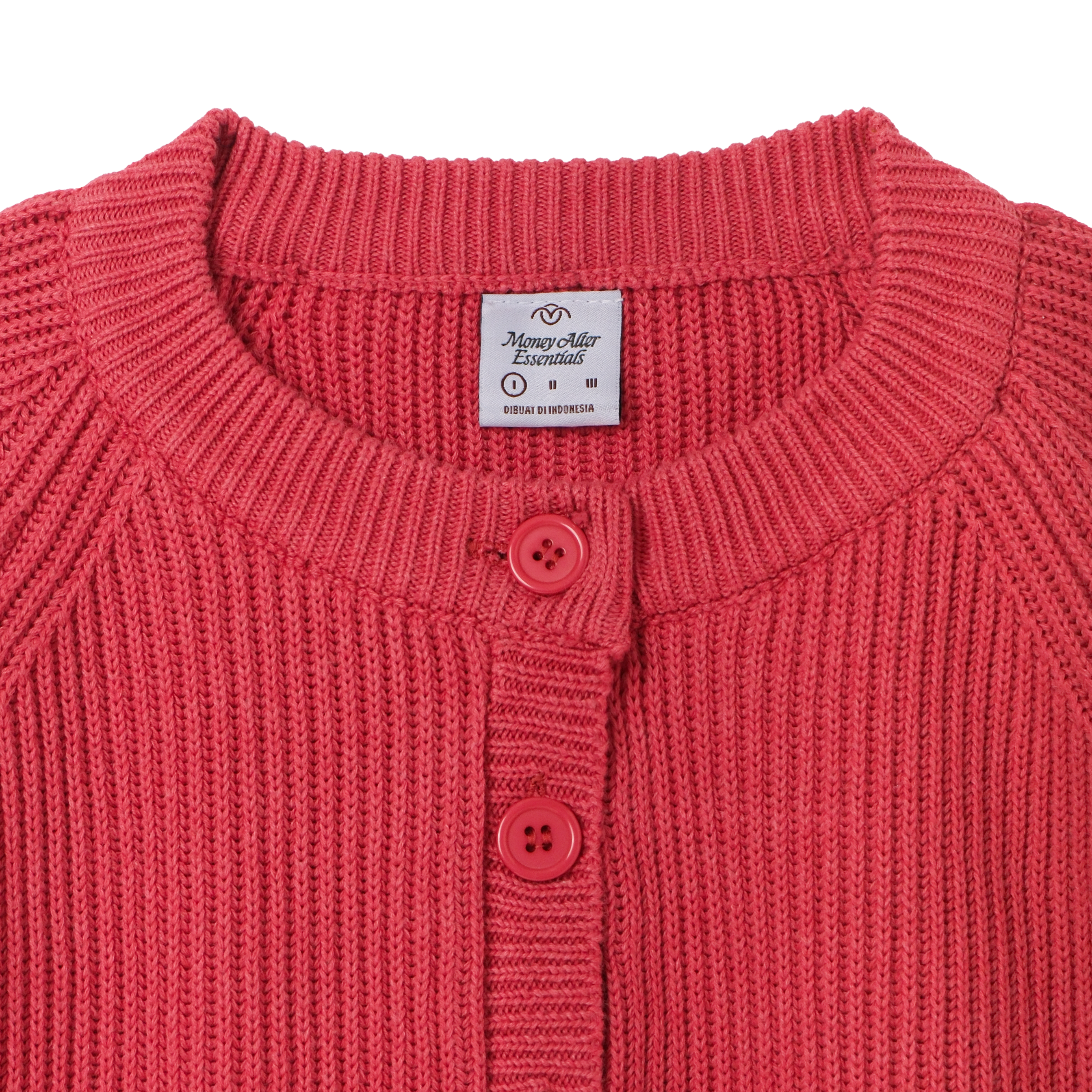 Henley Knit Washed Red